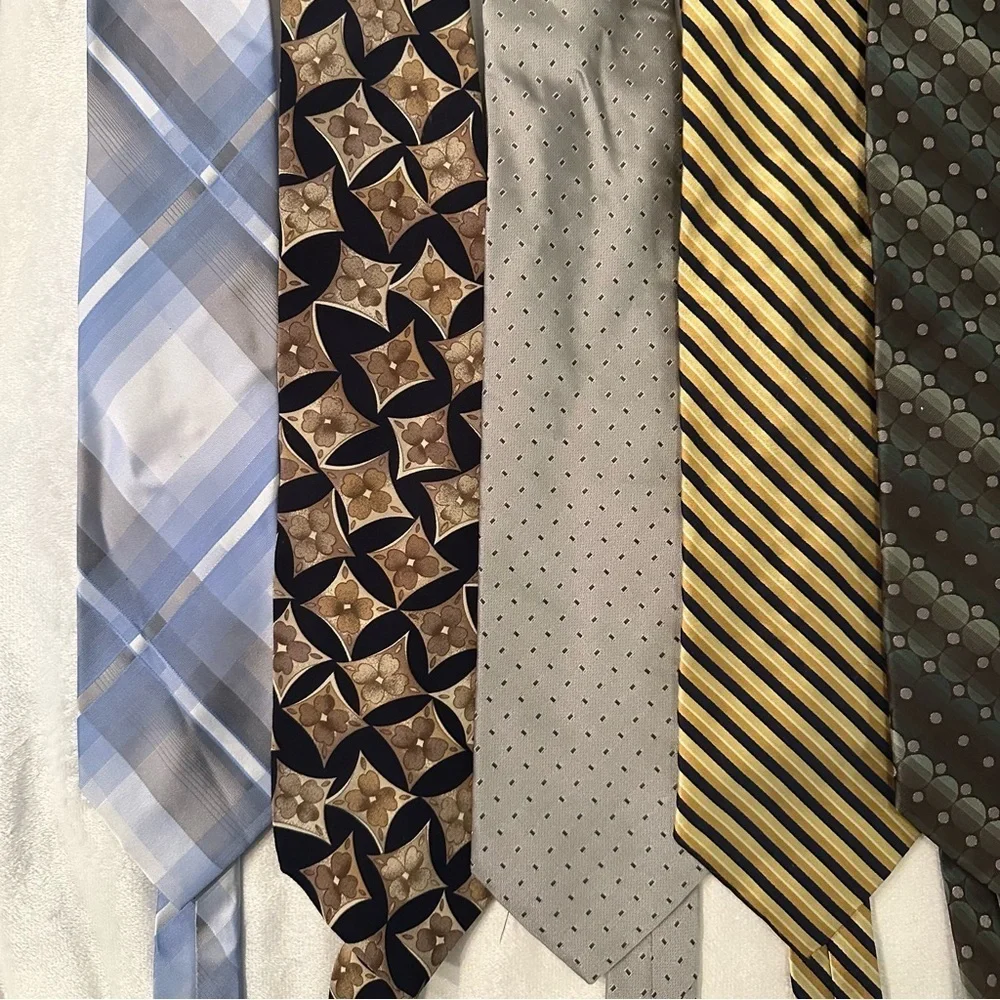 Mixed Lot of 8 Men’s Neck Ties Dept store brands Michael Kors, Chaps, Stafford,x